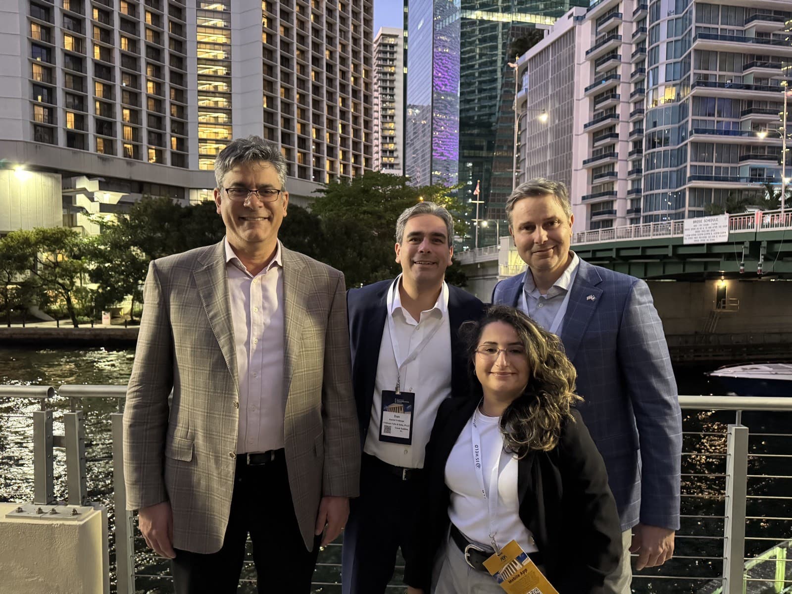 The team between conference sessions, Miami